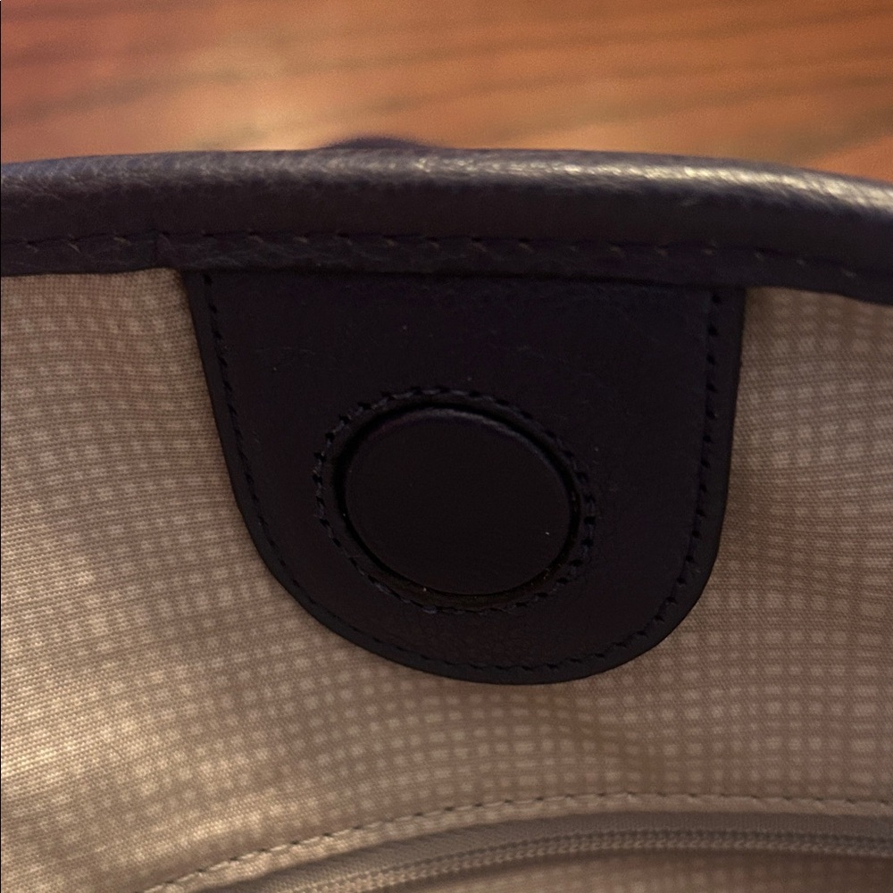 Brighton Navy and Cream Patterned Tote - Picture 10 of 16